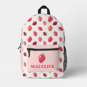 Custom Strawberry Girls Bedruckter Rucksack (Vorderseite)
