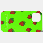 Custom Strawberry Green Case-Mate iPhone Hülle (Rückseite (Horizontal))