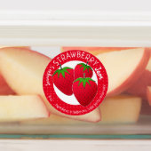 Custom Strawberry Jam Jar Etiketten (Befestigt)