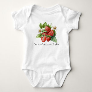 Custom Strawberry pud Baby Bodysuit Strampler