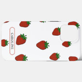 Custom Strawberry White Case-Mate iPhone Hülle (Rückseite (Horizontal))