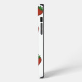 Custom Strawberry White iPhone Hülle (Linke Seite)