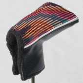 Custom Striped Art Putter Golf Head Cover Headcover (3/4 Vorderseite)