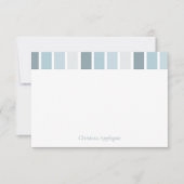 Custom Striping Blue Baby Boy Dusche Vielen Dank Dankeskarte (Vorderseite)