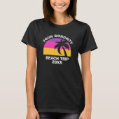 Custom Studentinnenverbindung Beach Trip Wiederseh T-Shirt (Vorderseite)