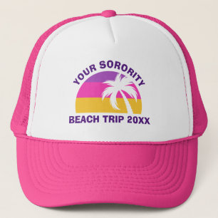 Custom Studentinnenverbindung Beach Trip Wiederseh Truckerkappe