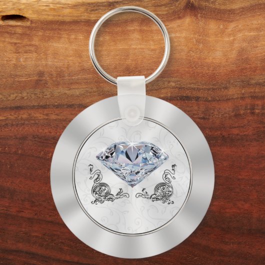Custom Stunning yet Cheap Diamond Wedding Favors Schlüsselanhänger (Rückseite)
