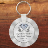 Custom Stunning yet Cheap Diamond Wedding Favors Schlüsselanhänger (Vorderseite)