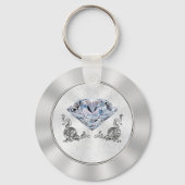 Custom Stunning yet Cheap Diamond Wedding Favors Schlüsselanhänger (Rückseite)