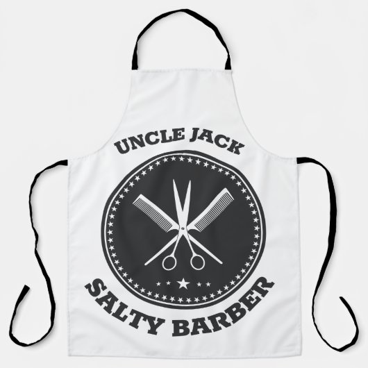 Custom Stylish Barber Shop Schürze (Vorderseite)