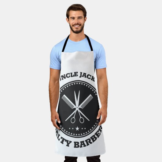 Custom Stylish Barber Shop Schürze (Getragen)