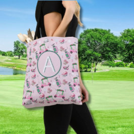 CUSTOM STYLISH LADY GOLFER MONOGRAMM TASCHE