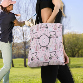 CUSTOM STYLISH LADY GOLFER MONOGRAMM TASCHE