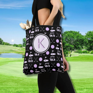 CUSTOM STYLISH LADY GOLFER MONOGRAMM TASCHE