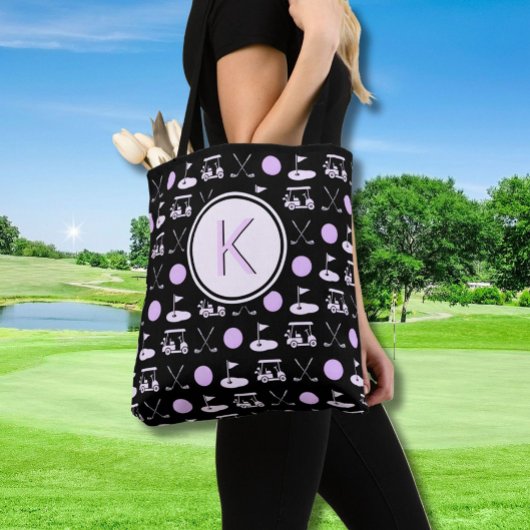 CUSTOM STYLISH LADY GOLFER MONOGRAMM TASCHE