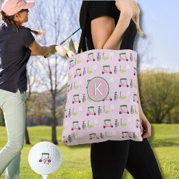 CUSTOM STYLISH LADY GOLFER MONOGRAMM TASCHE