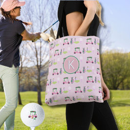 CUSTOM STYLISH LADY GOLFER MONOGRAMM TASCHE