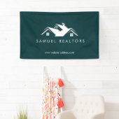 Custom Stylish Modern Real Estate Home Logo Banner (Insitu)
