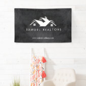 Custom Stylish Modern Real Estate Home Logo Banner (Insitu)