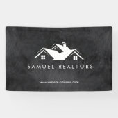 Custom Stylish Modern Real Estate Home Logo Banner (Horizontal)