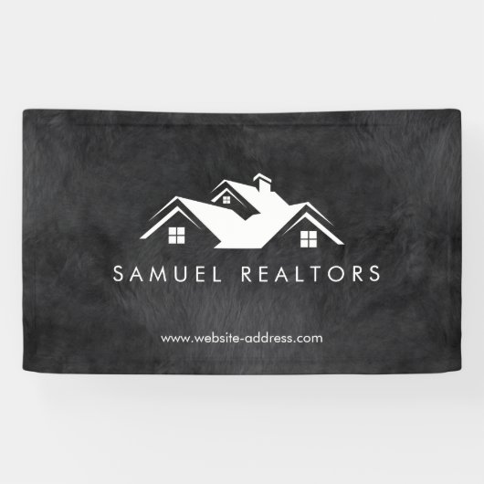 Custom Stylish Modern Real Estate Home Logo Banner (Horizontal)