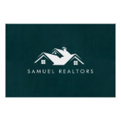 Custom Stylish Modern Real Estate Home Logo Poster (Vorderseite)