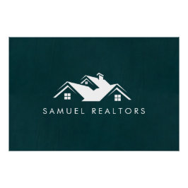 Custom Stylish Modern Real Estate Home Logo  Poster