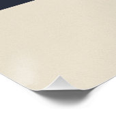 Custom Stylish Modern Real Estate Home Logo Poster (Ecke)