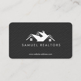Custom Stylish Modern Real Estate Home Logo Visitenkarte