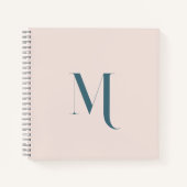 Custom Stylish Typografy Script Pastel Pink Notizblock (Vorderseite)