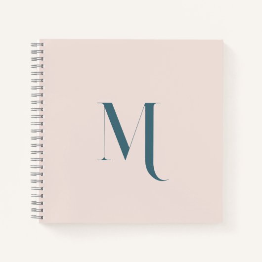 Custom Stylish Typografy Script Pastel Pink Notizblock (Vorderseite)