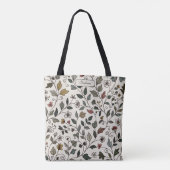 Custom Stylish Whimsical Botanical Vine Carryall  Tasche (Rückseite)