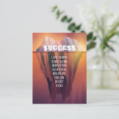 Custom Success Iceberg Motivierend Postcard Ankündigungspostkarte (Stehend Vorderseite)