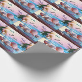 Custom Summer Beach Elegant Geschenkpapier (Ecke)