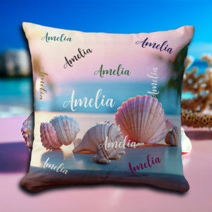 Custom Summer Beach Elegant Kissen