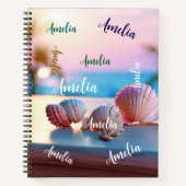 Custom Summer Beach Elegant Notizblock (Vorderseite)