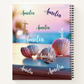 Custom Summer Beach Elegant Notizblock (Rückseite)
