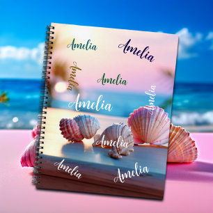 Custom Summer Beach Elegant Notizblock