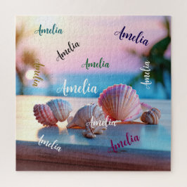 Custom Summer Beach Elegant Puzzle