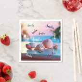 Custom Summer Beach Elegant Serviette (Beispiel)