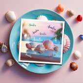 Custom Summer Beach Elegant Serviette