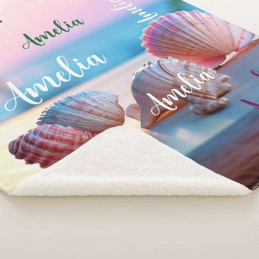 Custom Summer Beach Elegant Sherpadecke (3/4)