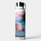 Custom Summer Beach Elegant Trinkflasche (Hinten)