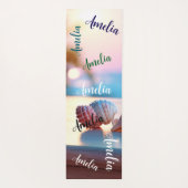 Custom Summer Beach Elegant Yogamatte (Rückseite)