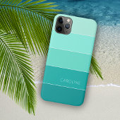 Custom Summer Blue Aqua Ocean Türkis Streifen Case-Mate iPhone Hülle