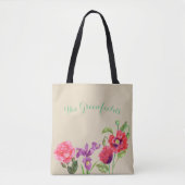 Custom Summer Blume Totbeutel Tasche (Vorderseite)