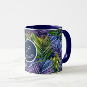 Custom Summer Breeze Tropical Beach Palms Tasse (VorderseiteRechts)