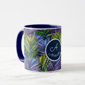 Custom Summer Breeze Tropical Beach Palms Tasse (Vorderseite Links)