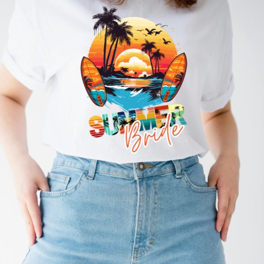 Custom Summer Bride Brautparty T-Shirt