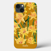Custom Summer Daffodil Muster Case-Mate iPhone Hülle (Rückseite)